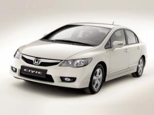 Коврики 3D LUX в салон Honda Civic 8 Sedan (Хонда Цивик 8 седан) с бортиком