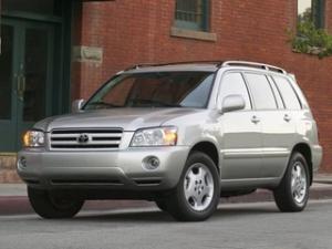 Коврик в багажник Toyota Highlander I (Тойота Хайлендер 1) (2002-2010) с бортиком