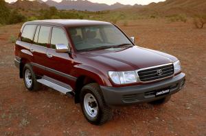 Коврик в багажник Toyota LC 100 (1998-2007) с бортиком