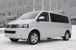 Коврик в багажник Volkswagen Caravelle T5 \ T6 Long (Фольксваген Каравелла Т5\Т6 Лонг) с бортиком