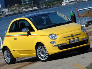 Коврики в салон Fiat 500 (Фиат 500) с бортиком