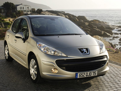 Коврики в салон Peugeot 207 (Пежо 207)с бортиком