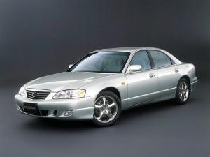 Ворсовый коврик в багажник для Mazda Millenia (1993-2003)