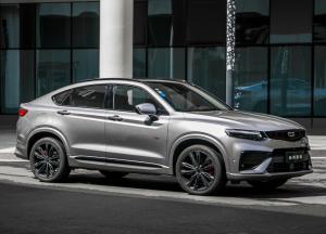 Коврики 3D LUX в салон Geely Tugella (2020-н.в.) с бортиком