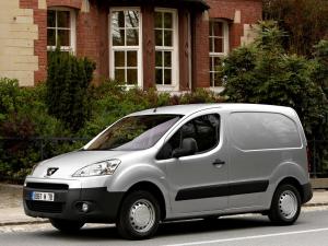 Резиновый коврик в багажник Peugeot Partner Furgon с бортиком