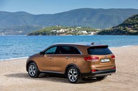 Коврик в багажник Kia Sorento Prime (Киа Соренто Прайм) (2015-) 7 мест (разложенный 3й ряд) с бортиком