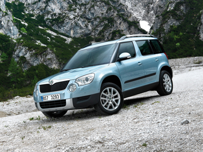 Коврик в багажник в багажник Skoda Yeti (Шкода Ети) с бортиком