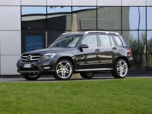 Коврики в салон Mercedes GLK-klasse X204 (2008-) 3D с бортиком