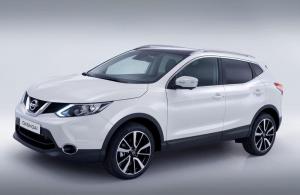 Резиновый коврик в багажник Nissan Qashqai 2 (2014-н.в.) с бортиком 