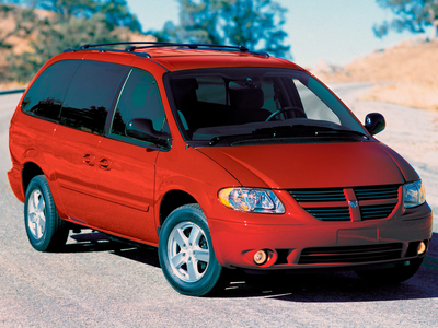 Резиновые коврики в салон Dodge Caravan (Додж Караван) с бортиком