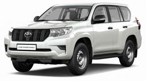 Велюровые коврики в салон Toyota Land Cruiser Prado 150 Restyle 2 (2017-н.в.) ковролин LUX Серый 