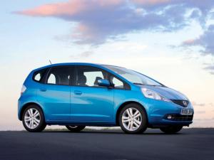 Коврики 3D LUX в салон Honda Jazz 2 (Хонда Джаз 2) с бортиком
