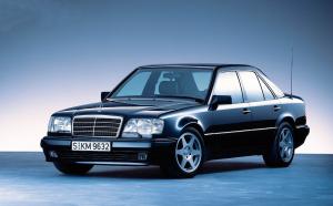 Коврики в салон Mercedes-Benz E-class W124 (1984-1995) с бортиком бежевый