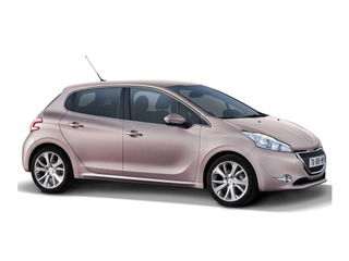 Резиновый коврик в багажник Peugeot 208 (Пежо 208) с бортиком