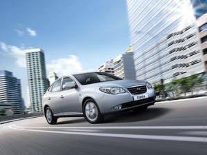 Коврики 3D LUX в салон Hyundai Elantra 4 HD (Хендай Элантра 4) (2006-2011) с бортиком