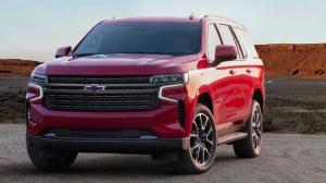 Резиновый коврик в багажник Chevrolet Tahoe 5 (2020-н.в.) (сложенный 3й ряд) с бортиком