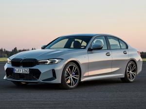Коврики в салон Bmw 3 G20 (Бмв 3 Дж20) (2018) 3D с бортиком