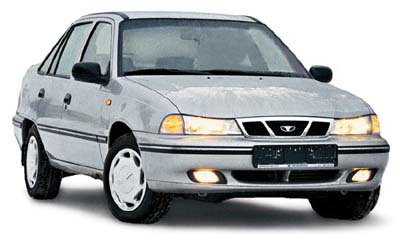 Резиновые коврики в салон Daewoo Nexia (Дэу Нексия) 3D с бортиком