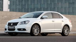 Резиновый коврик в багажник Suzuki Kizashi SD (2010-н.в.) с бортиком 