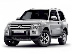 Коврики в салон Mitsubishi Pajero 4 (2006-н.в.) 3D  с бортиком бежевый