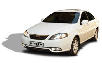 Резиновый коврик в багажник Daewoo Gentra SD (Дэу Гентра Седан)с бортиком