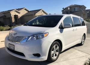 Велюровые коврики в салон Toyota Sienna 3 (Тойота Сиена 3) 3 ряда Ковролин LUX Серый