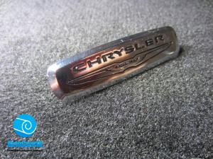 Лейбл металлический Chrysler (Крайслер) цветной