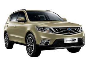 Резиновый коврик в багажник Geely Emgrand X7 (2013-2018) с бортиком 