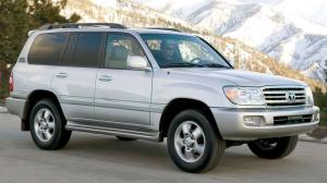 Коврик в багажник Toyota LC-100 J10 (1998-2007) бежевый с бортиком
