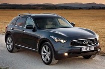 Коврик в багажник в багажник Infiniti FX37 (Инфинити ФХ37) (2008-2012)с бортиком