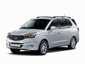 Резиновые коврики в салон SsangYong Stavic (2013-н.в.) с бортиком 3 ряд