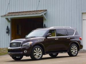 Коврики в салон Infiniti QX56 (2010-2013) 3 ряда (БЕЖЕВЫЕ)