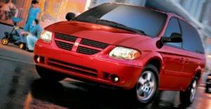 Резиновые коврики в салон Dodge Caravan (Додж Караван) (2001-2007) 3 ряда с бортиком