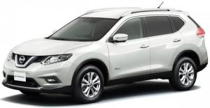 Резиновый коврик в багажник Nissan X-Trail T32 Hybrid (2014-н.в.) с бортиком