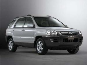 Коврики 3D LUX в салон Kia Sportage 2 (Киа Спортейдж 2) (2004-2010) с бортиком