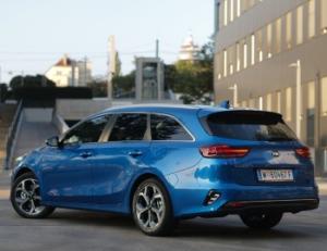 Коврик в багажник Kia Cee'd 3 SW(Киа Сид 3 универсал) с бортиком 