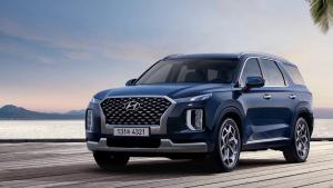 Коврик в багажник Hyundai Palisade (2020-н.в.) с бортиком 3 ряд