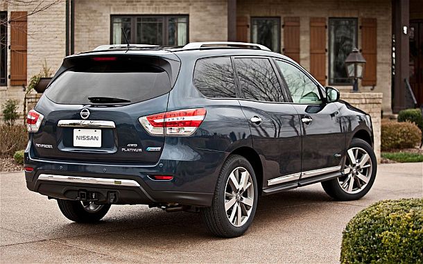 Резиновый коврик в багажник Nissan Pathfinder 4 (Ниссан Патфайндер 4) (2014-2021) с бортиком