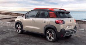 Резиновый коврик в багажник Citroen C3 Aircross (Ситроен С3 Aircross) с бортиком