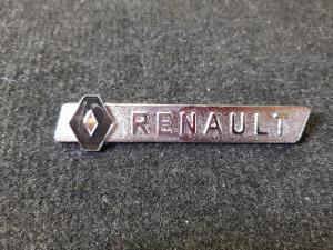 Лейбл металлический Renault (Рено) фигурный цветной