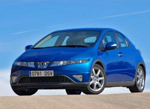 Коврики в салон Honda Civic 5D (2006-2011) с бортиком
