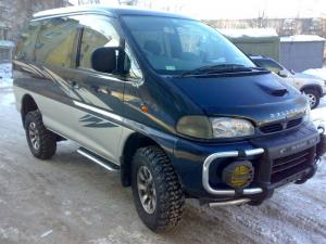 Велюровые коврики в салон Mitsubishi Delica 4 (1993-2006) правый руль 3 ряд