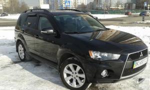 Коврик в багажник в багажник Mitsubishi Outlander XL (2006-2012) с бортиком