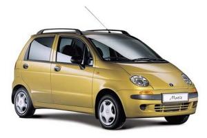 Резиновый коврик в багажник Daewoo Matiz (2000-н.в.) с бортиком