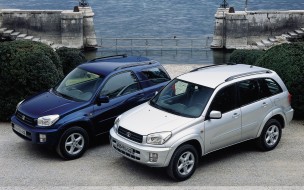 Велюровые коврики в салон Toyota RAV4 II (Тойота Раф 4 2)