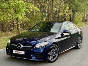 Ворсовой коврик в багажник Mercedes C-class W205 (2014-2018)