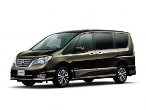 Велюровые коврики в салон Nissan Serena 4 C26 (2010-2016) 3 ряд комплект + багажник