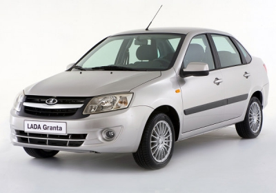 Коврик в багажник Lada Granta Sedan (Лада Гранта Седан) с бортиком