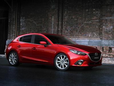 Резиновые коврики в салон Mazda 3 (Мазда 3) (2013-) с бортиком