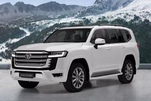 Коврики 3D в багажник Toyota Land Cruiser 300 (2021) с бортиком
